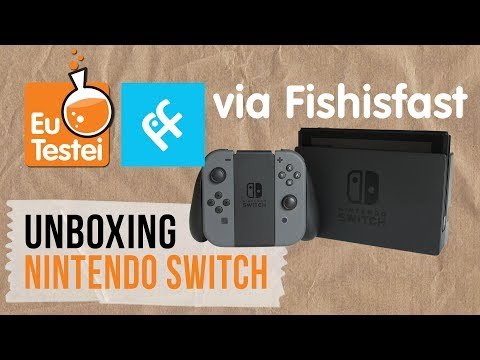 Nintendo Switch direto dos EUA! O que comprei? - Unboxing EuTestei