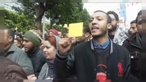 Anti-austerity protests in Tunisia's capital