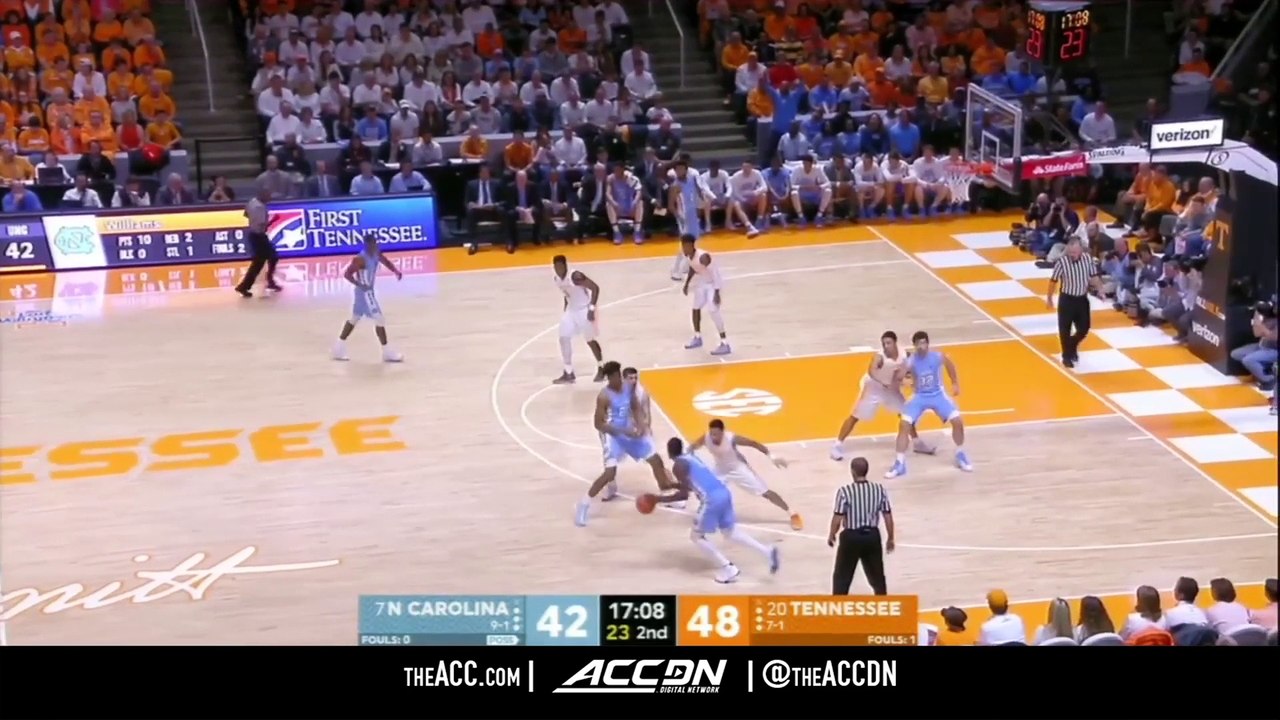 North Carolina vs. Tennessee Basketball Highlights (201718) video