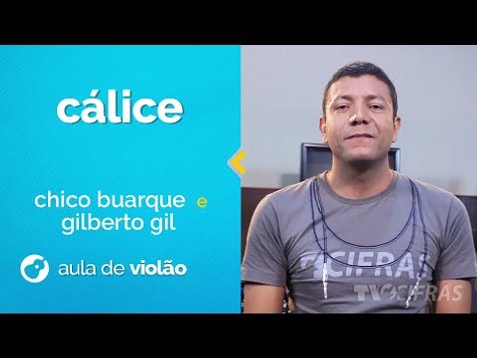 Chico Buarque e Gilberto Gil - Cálice (como tocar - aula de violão)