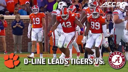 Clemson D-Line Leads Tigers vs. Alabama