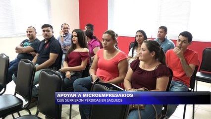Apoyan a microempresarios que sufrieron perdidas en saqueos
