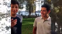 Johan Esteban Chaves Presenta a su Hermano Brayan con Team Orica-DrY