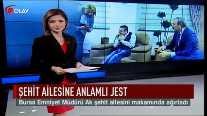 Şehit ailesine anlamlı jest