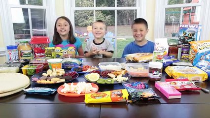 PIZZA CHALLENGE w/ Tabasco Hot Sauce Jelly Beans | FUNnel Vision Family Fun