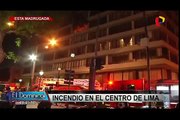 Centro de Lima: se registró incendio en jirón Camaná