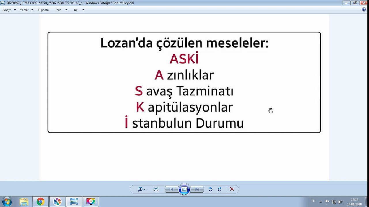 Lozan'da Çözüme Kavuşturulan Meseleler