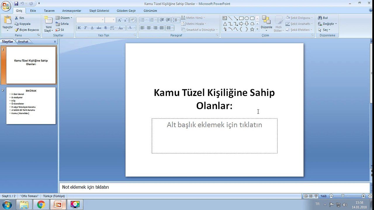 Kamu Tüzel Kişiliğine Sahip Olanlar