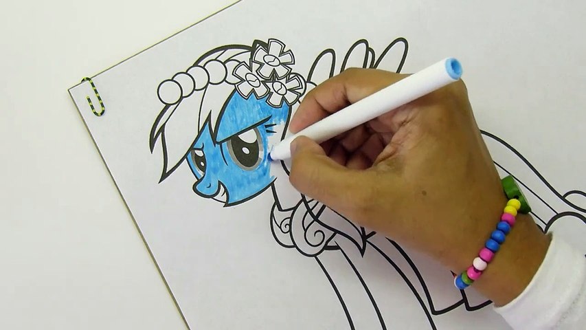 My little Pony RAINBOW DASH Coloring Pages MLP Speed Col