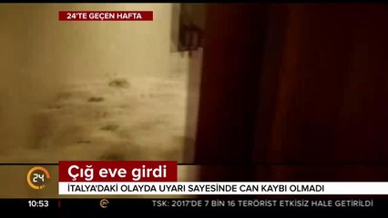 Çığ evin içine kadar girdi, bu görüntüler ortaya çıktı