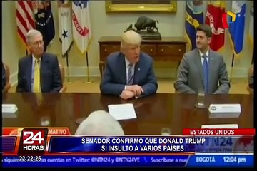 EEUU: Senado confirma que Trump si insultó a varios países