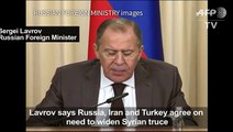 Russia, Iran, Turkey agree on need to widen Syria truce[1]