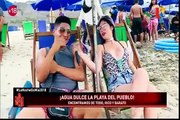 ¡Agua Dulce, la playa del pueblo¡ donde se encuentra de todo, rico y barato