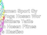 Erica Damen Sport Gym Fuß Yoga Hosen Workout Mittlere Taille Laufen Hosen Fitness