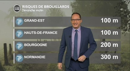 Météo dimanche : des pluies au sud et des brouillards au nord