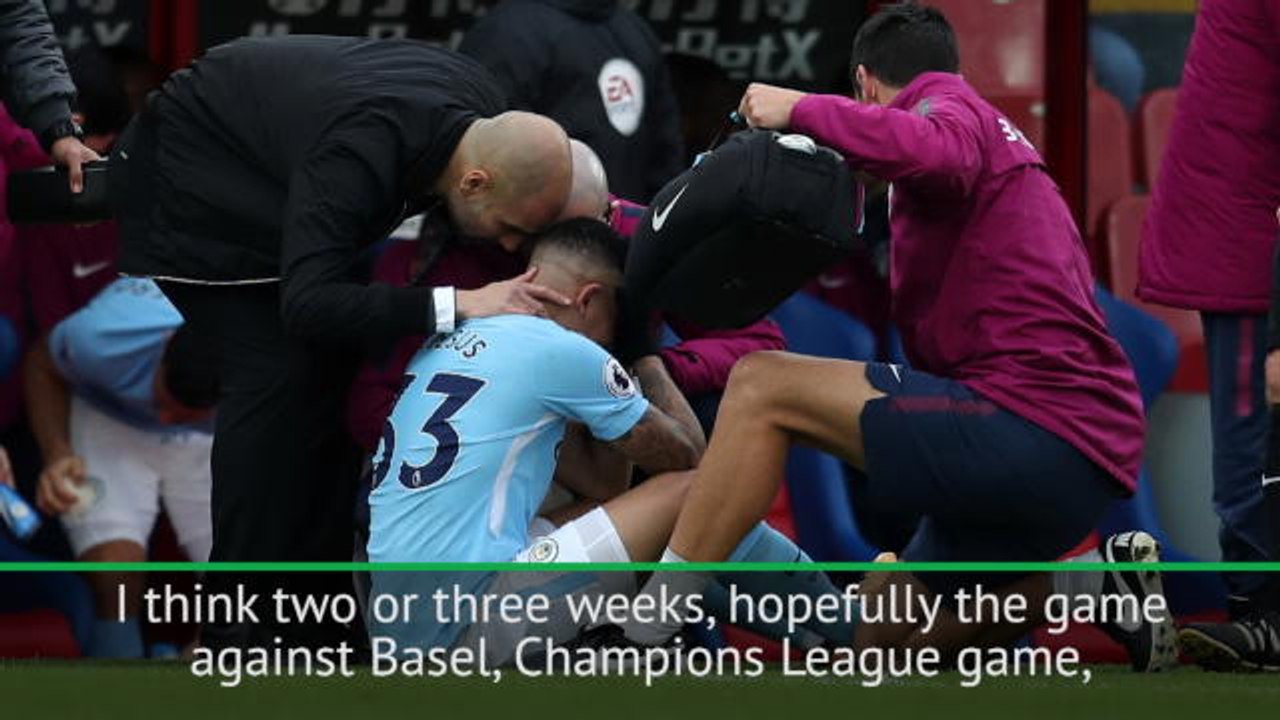 Jesus set to return for Man City next month - Guardiola