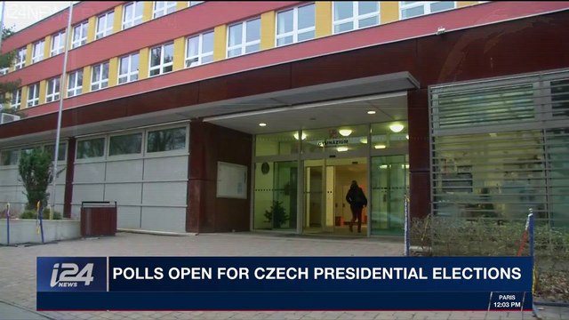 i24NEWS DESK | Polls open for Czech presidential elections | Saturday, January 13th 2018