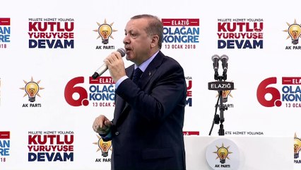 Erdoğan, partisinin Elazığ 6. il kongresine katıldı - ELAZIĞ