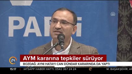 Bozdağ: AYM'nin beraat kararı verme hak ve yetkisi yoktur