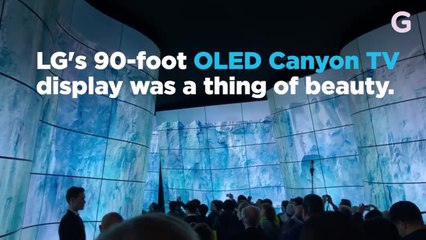 LG's TV Canyon at CES 2018