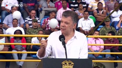Santos pide a nuevo contingente militar "contundencia" contra delincuentes