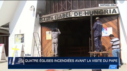 Chili : quatre églises incendiées avant la visite du pape François