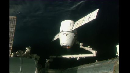 Timelapse of SpaceX Dragon CRS-13 Unberthing & Departure