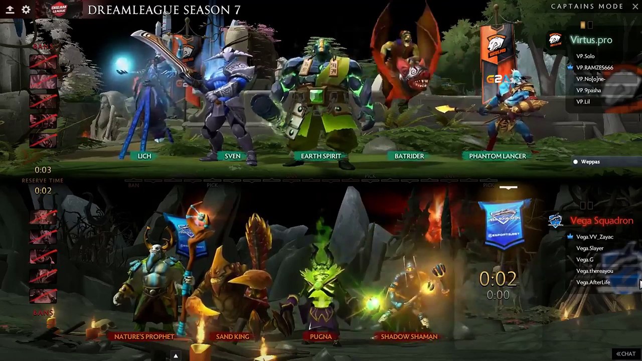 VP vs VEGA - DreamLeague 8 Major - EU CIS Qualifiers DOTA 2 - OCT 2017