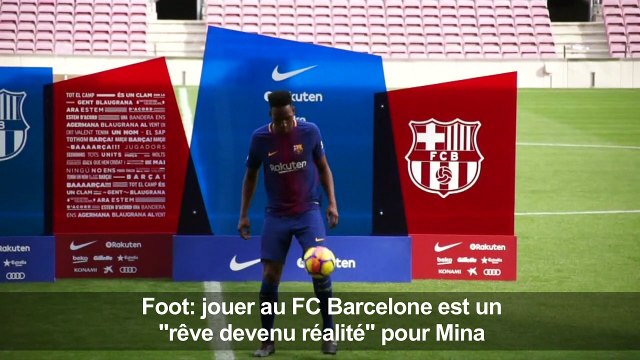 Jouer au FC Barcelone est un rêve devenu réalité pour Mina