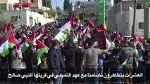 العشرات يتظاهرون تضامنا مع عهد التميمي في قريتها النبي صالح