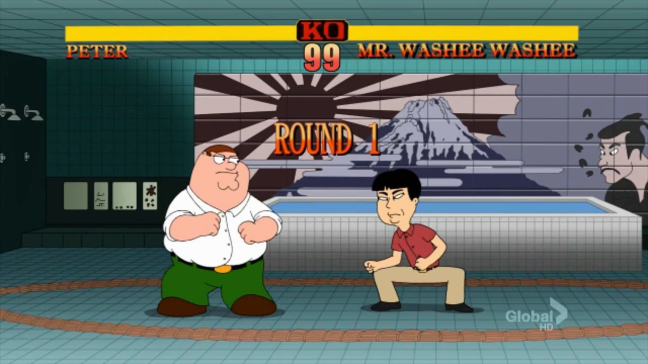 Family Guy: Street Fighter 'Peter vs Mr. Washee Washee'