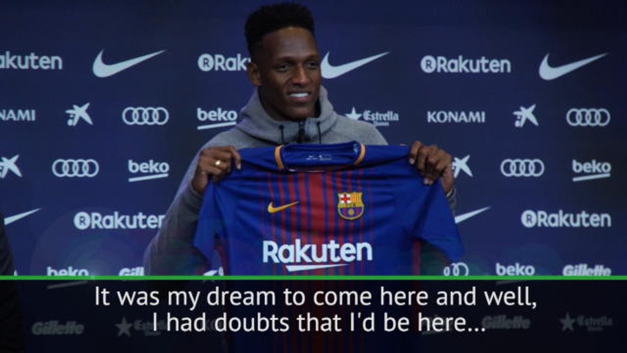 Yerry Mina delighted to complete 'dream Barca move'