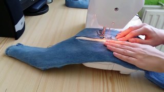 DIY - How to make Backpack (Knapsack) from old jeans