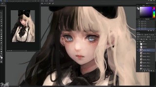 Speed Painting - 스피드 페인팅 귀족 아가씨 Photoshop CC