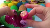Many Play Doh Surprise Eggs Peppa Pig Glitzi Globes Shopkins Lalaloopsy