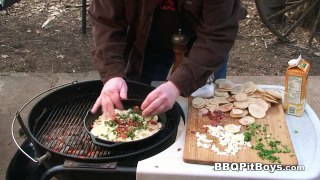 Scalloped Potatoes with Bacon Cheese and Chives by the BBQ Pit Boys