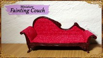 Miniature Doll Fainting Couch - Polymer Clay/Fabric Tutorial