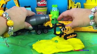 Excavator and Bulldozer Construction Toys - Paw Patrol Mighty Machines - Cement Truck and Trailer