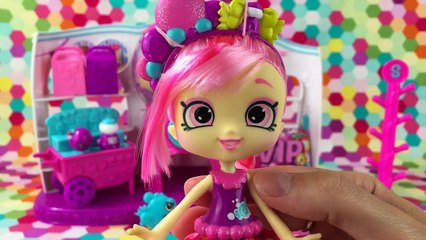 Shopkins Shoppies NEW Bubbleisha + Gumball Candy Machine