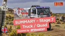 Summary - Truck/Quad - Stage 7 (La Paz / Uyuni) - Dakar 2018