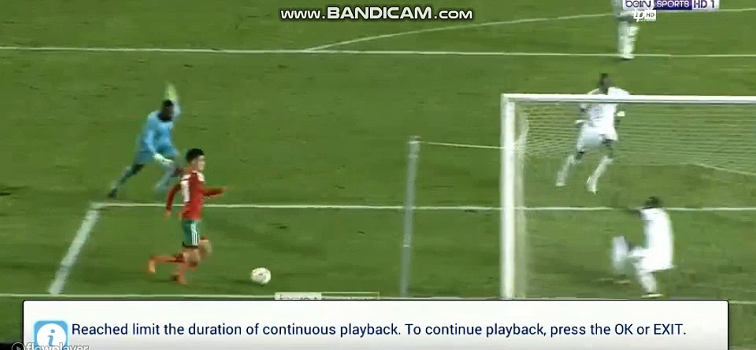 هدف رائع من أشرف بنشرقي والرابع للمنتخب المغربي  ضد المنتخب المورطاني