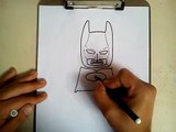 COMO DIBUJAR A BATMAN LEGO - LEGO MOVIE / how to draw batman lego - lego