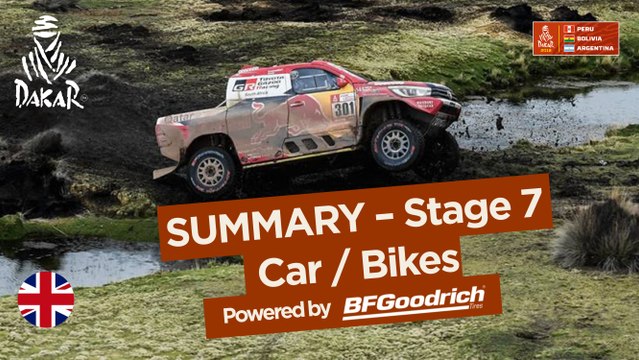 Summary - Car/Bike - Stage 7 (La Paz / Uyuni) - Dakar 2018