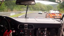 Crazy 1st Lap VLN 8 new onboard Porsche GT3 Cup Nurburgring Nordschleife avoiding big BMW Crash
