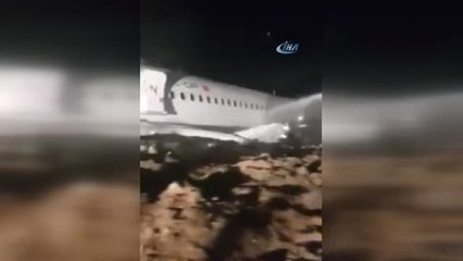 Pistten Çıkan Uçağa İlk Müdahale Böyle Yapıldı