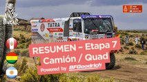 Resumen - Camiones/Cuadriciclos - Etapa 7 (La Paz / Uyuni) - Dakar 2018