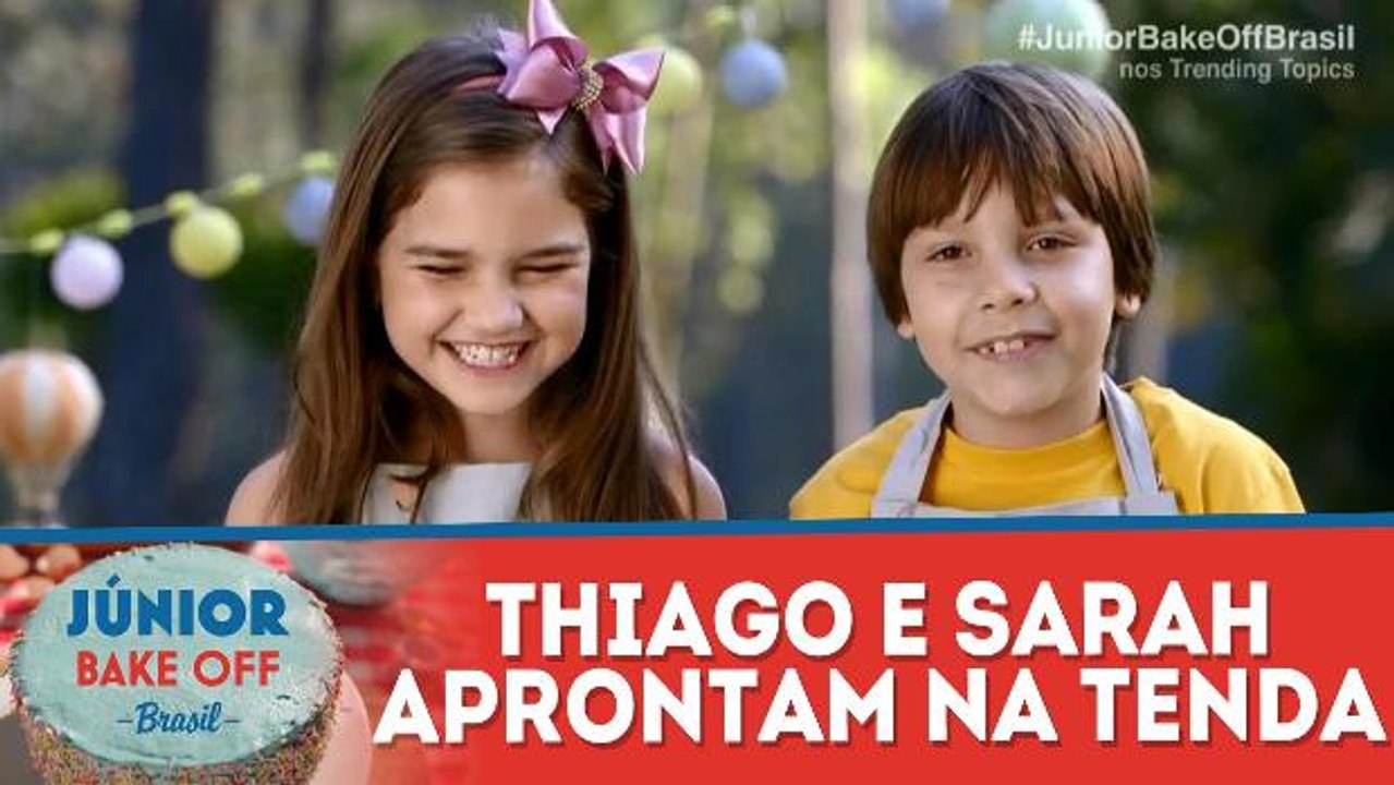 Thiago e Sarah aprontam na tenda
