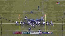 Philadelphia Eagles placekicker Jake Elliott misses PAT attempt after ball hits the upright