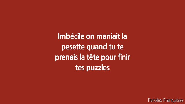 TOPAS - AFG (PAROLES/LYRICS)