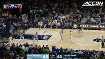 North Carolina vs. Notre Dame Basketball Highlights (2017-18)